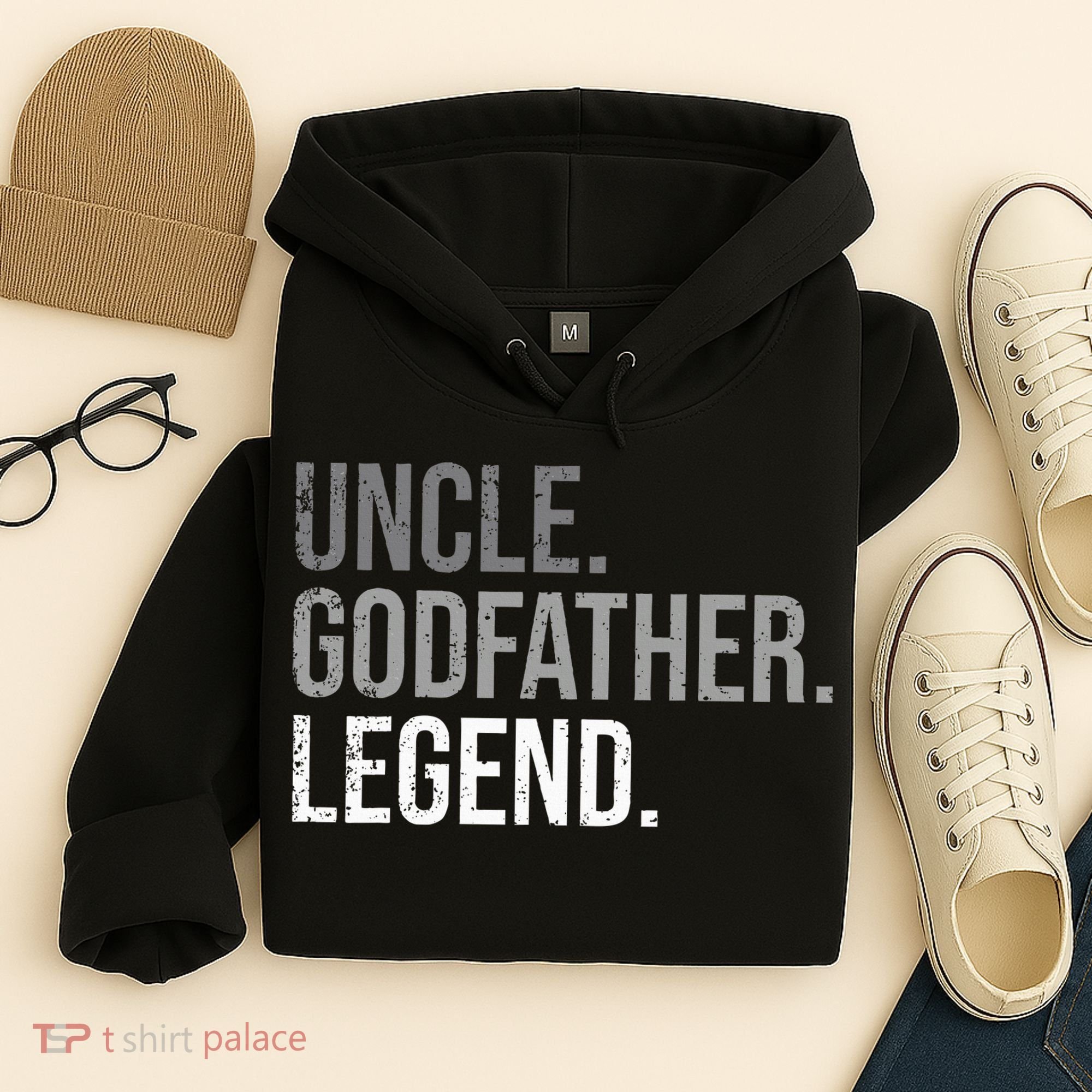 retro Uncle Godfather Legend Best Godfather Hoodie