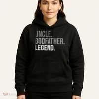 retro Uncle Godfather Legend Best Godfather Hoodie thumb 5