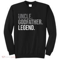 retro Uncle Godfather Legend Best Godfather Sweatshirt thumb 0
