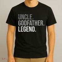 retro Uncle Godfather Legend Best Godfather T-Shirt thumb 3