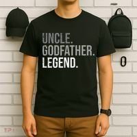 retro Uncle Godfather Legend Best Godfather T-Shirt thumb 6