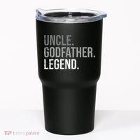 retro Uncle Godfather Legend Best Godfather Tumbler thumb 0