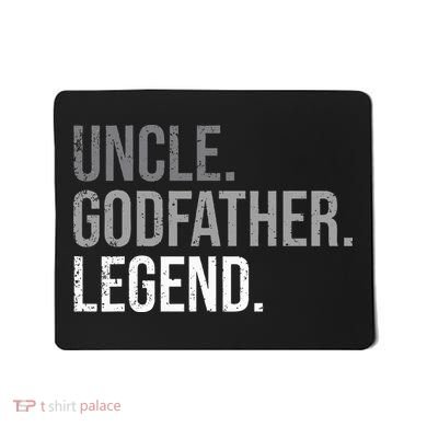 retro Uncle Godfather Legend Best Godfather Mousepad