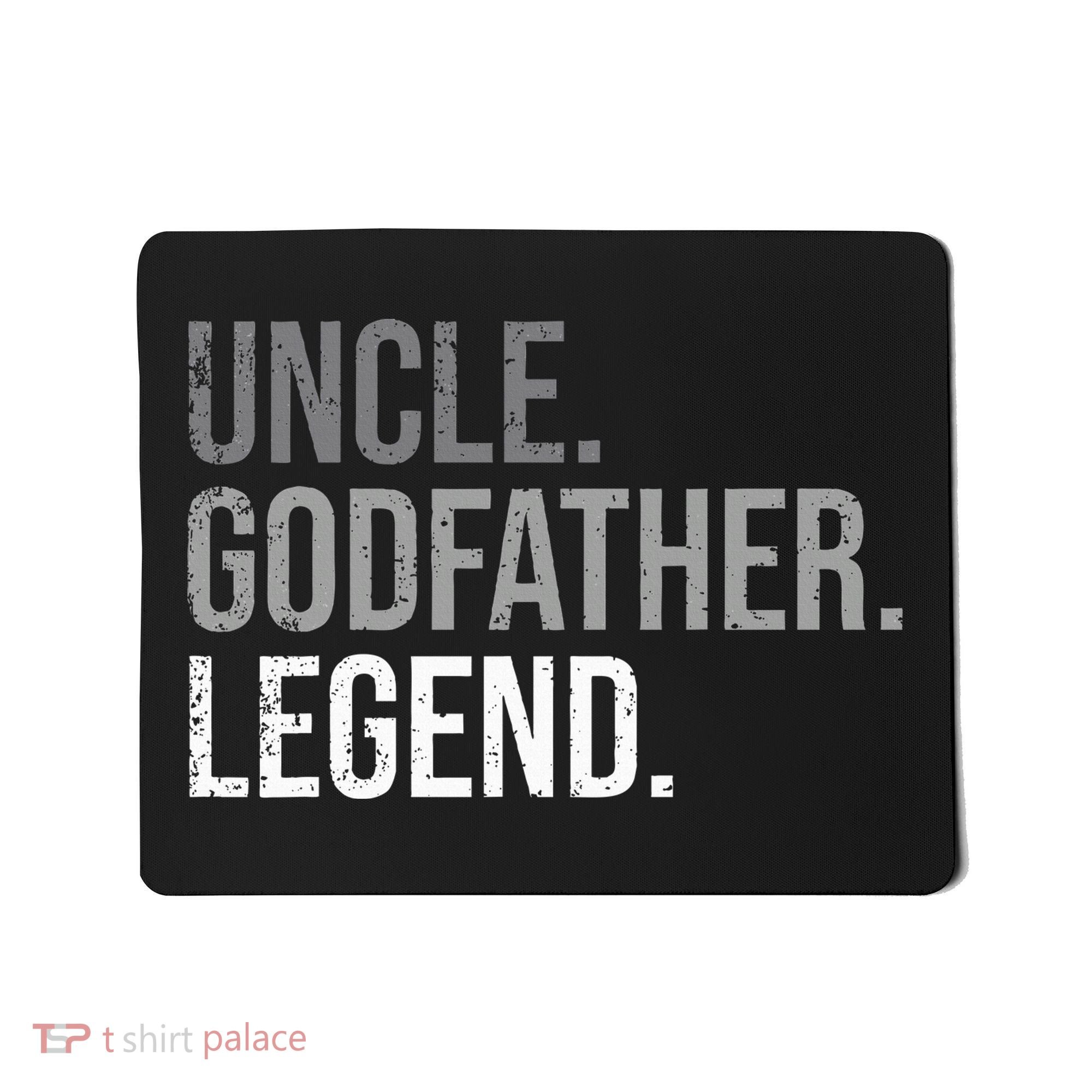 retro Uncle Godfather Legend Best Godfather Mousepad
