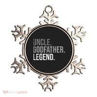 retro Uncle Godfather Legend Best Godfather Ornament thumb 0
