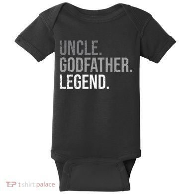 retro Uncle Godfather Legend Best Godfather Baby Bodysuit