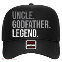retro Uncle Godfather Legend Best Godfather Hat thumb 0