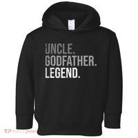 retro Uncle Godfather Legend Best Godfather Toddler Hoodie thumb 0