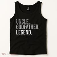 retro Uncle Godfather Legend Best Godfather Tank Top thumb 2