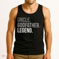 retro Uncle Godfather Legend Best Godfather Tank Top thumb 3