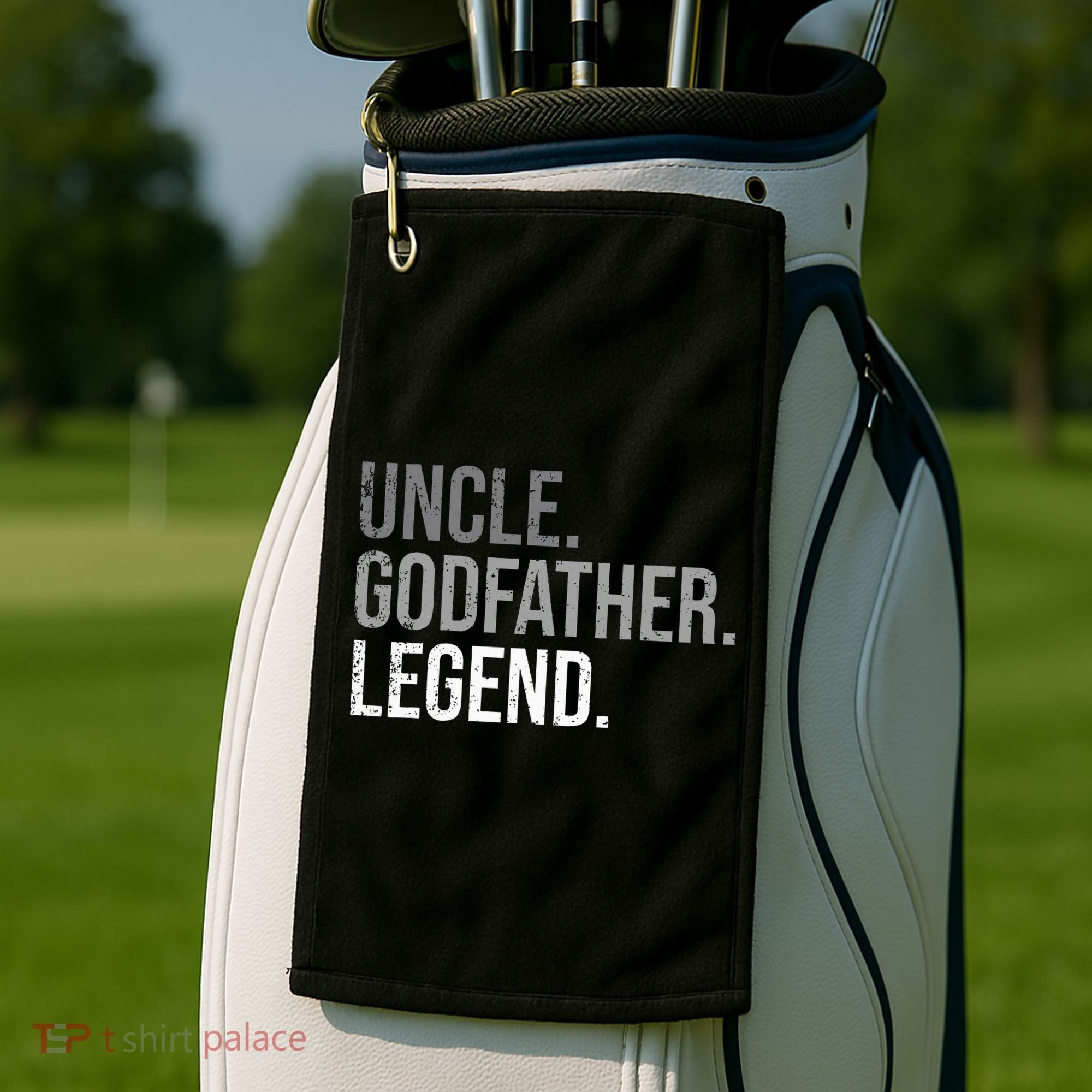 retro Uncle Godfather Legend Best Godfather Golf Towel