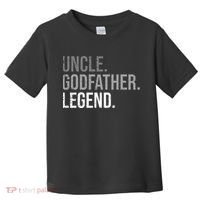 retro Uncle Godfather Legend Best Godfather Toddler T-Shirt thumb 0