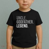 retro Uncle Godfather Legend Best Godfather Toddler T-Shirt thumb 2