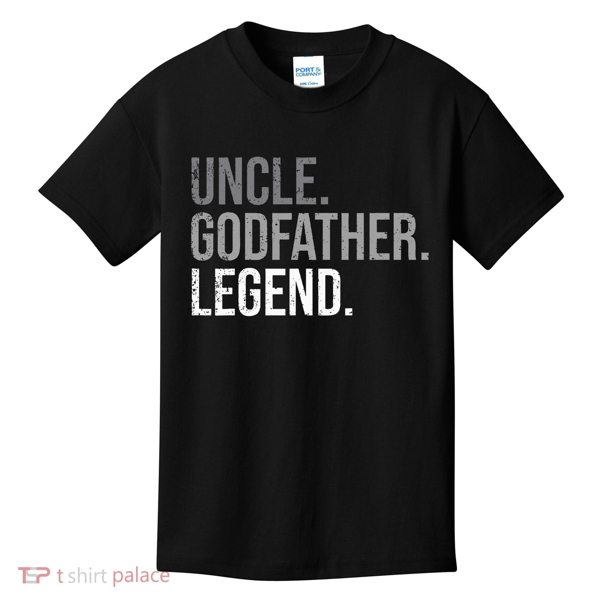 retro Uncle Godfather Legend Best Godfather Kids T-Shirt