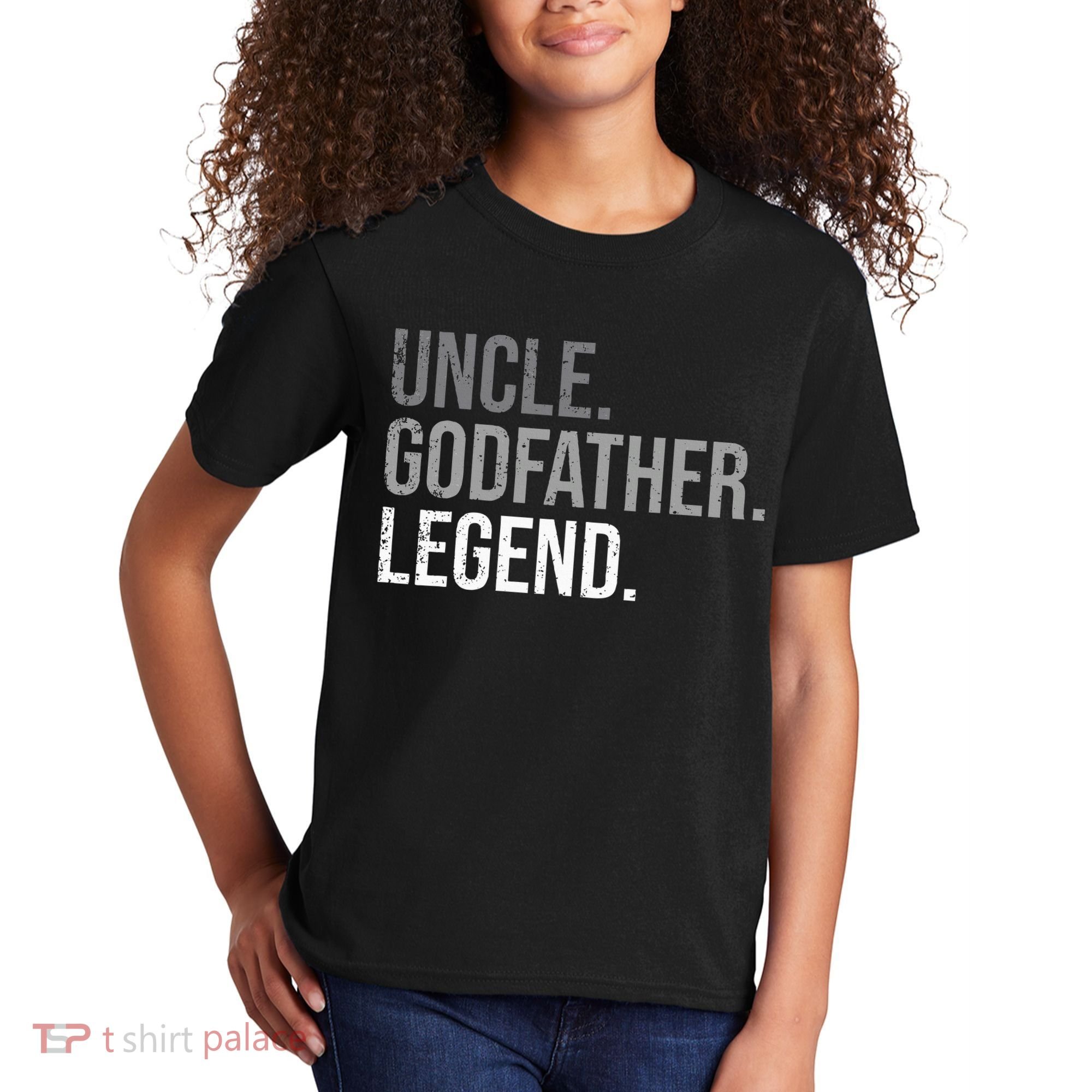 retro Uncle Godfather Legend Best Godfather Kids T-Shirt