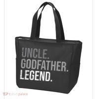 retro Uncle Godfather Legend Best Godfather Tote Bag thumb 3