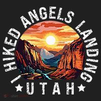 Retro Utah I Hiked Angels Landing Women's Sweatshirt thumb 2