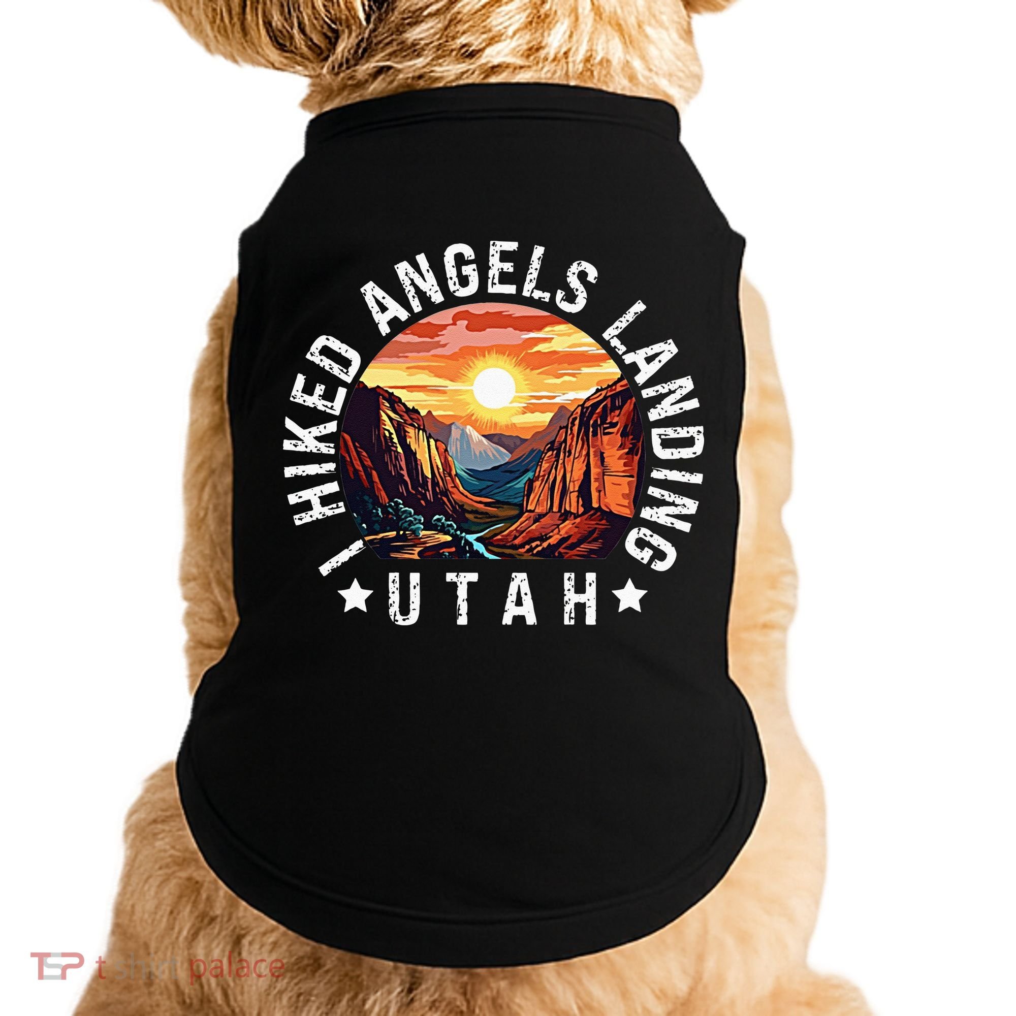Retro Utah I Hiked Angels Landing Doggie Tank