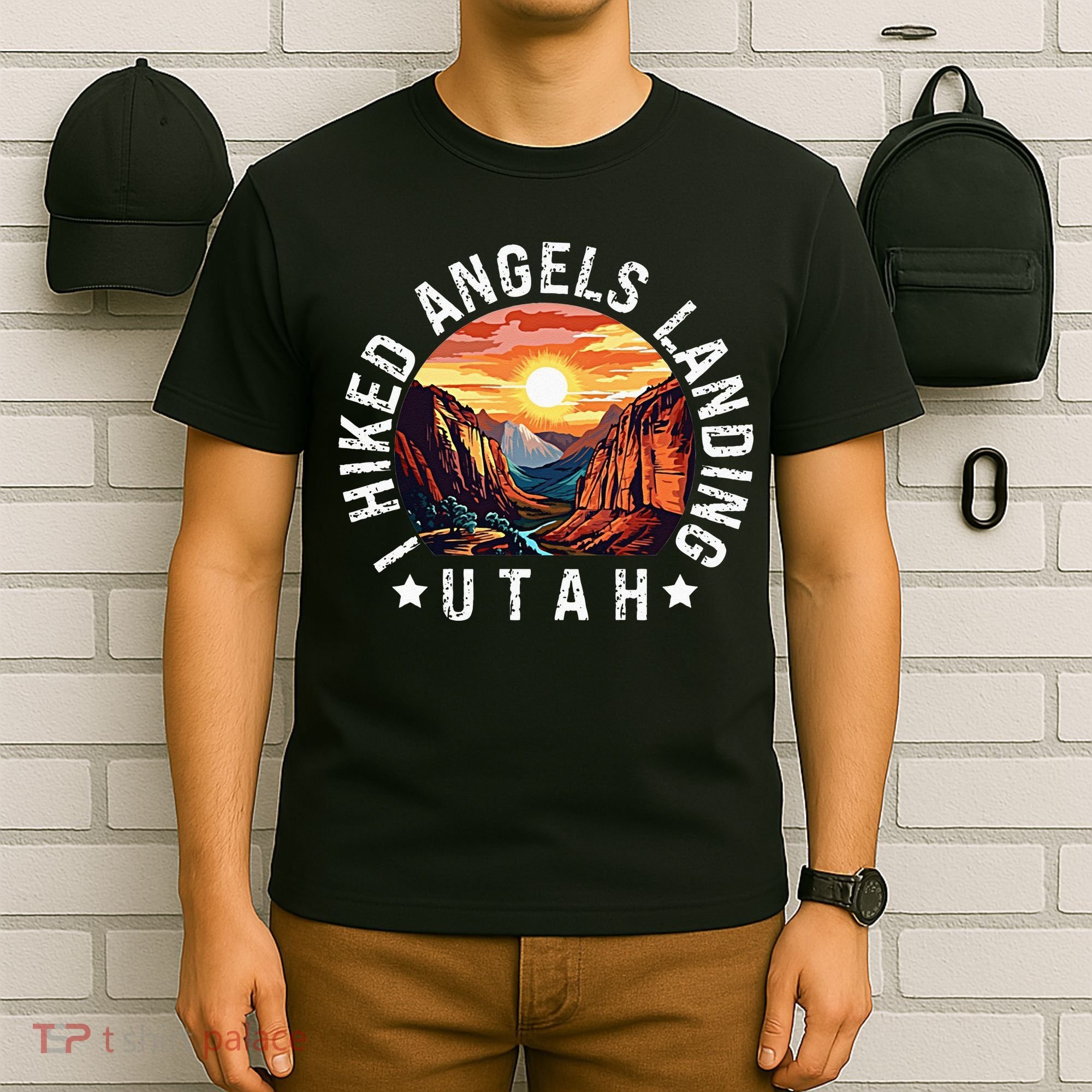 Retro Utah I Hiked Angels Landing T-Shirt