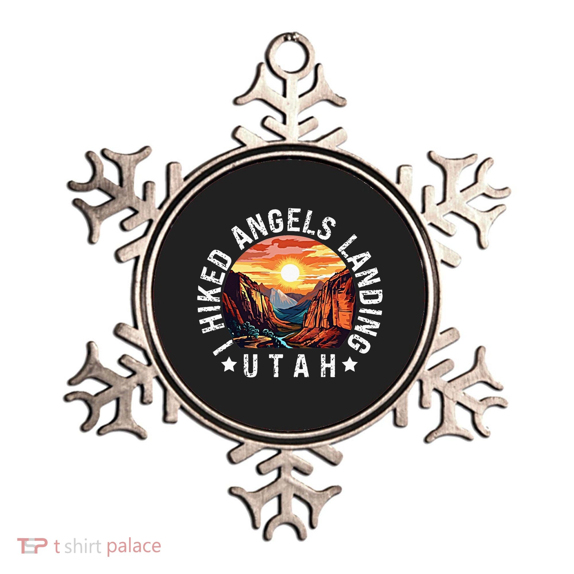 Retro Utah I Hiked Angels Landing Ornament