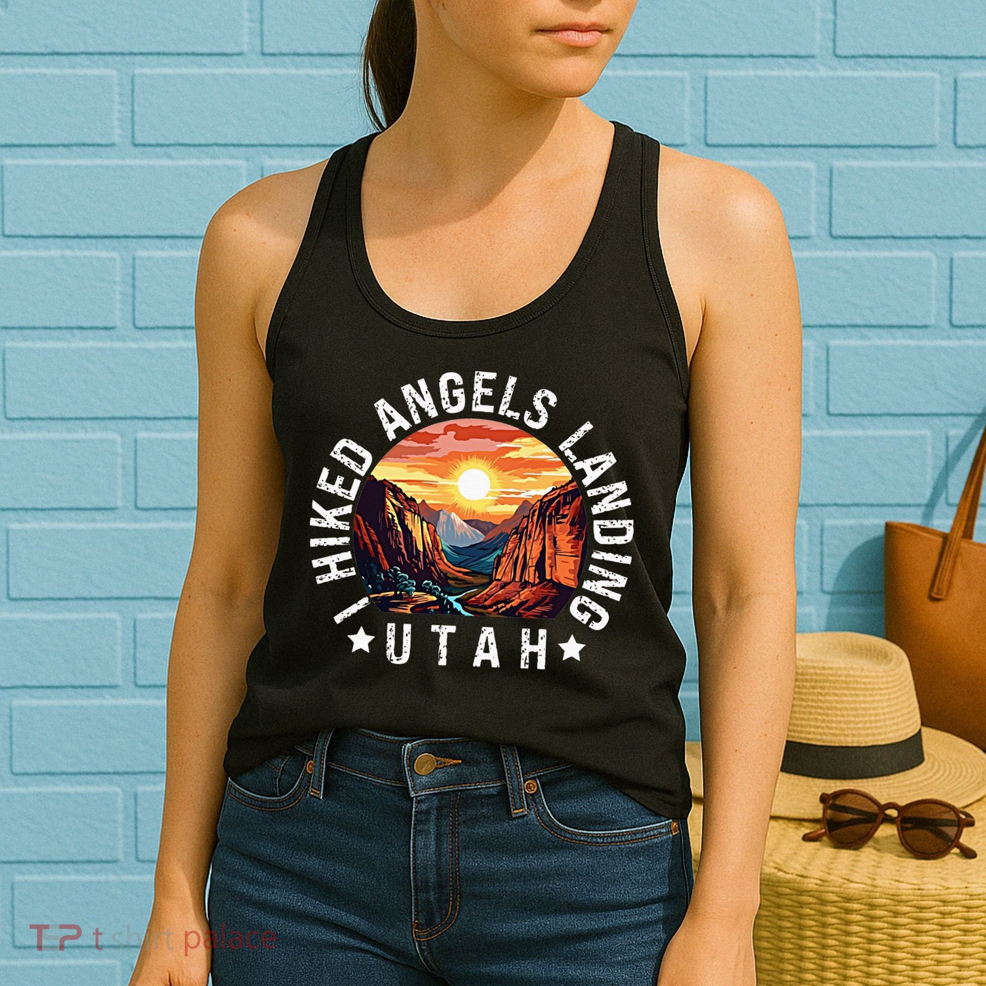 Retro Utah I Hiked Angels Landing Women's Tank Top