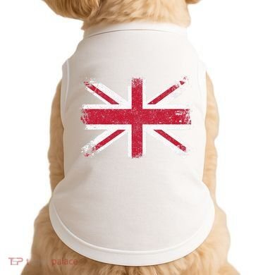 Retro Union Jack Vintage British Flag Great Britain UK Doggie Tank