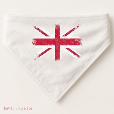 Retro Union Jack Vintage British Flag Great Britain UK USA-Made Doggie Bandana
