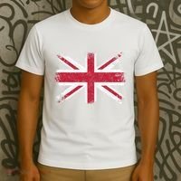 Retro Union Jack Vintage British Flag Great Britain UK T-Shirt thumb 3