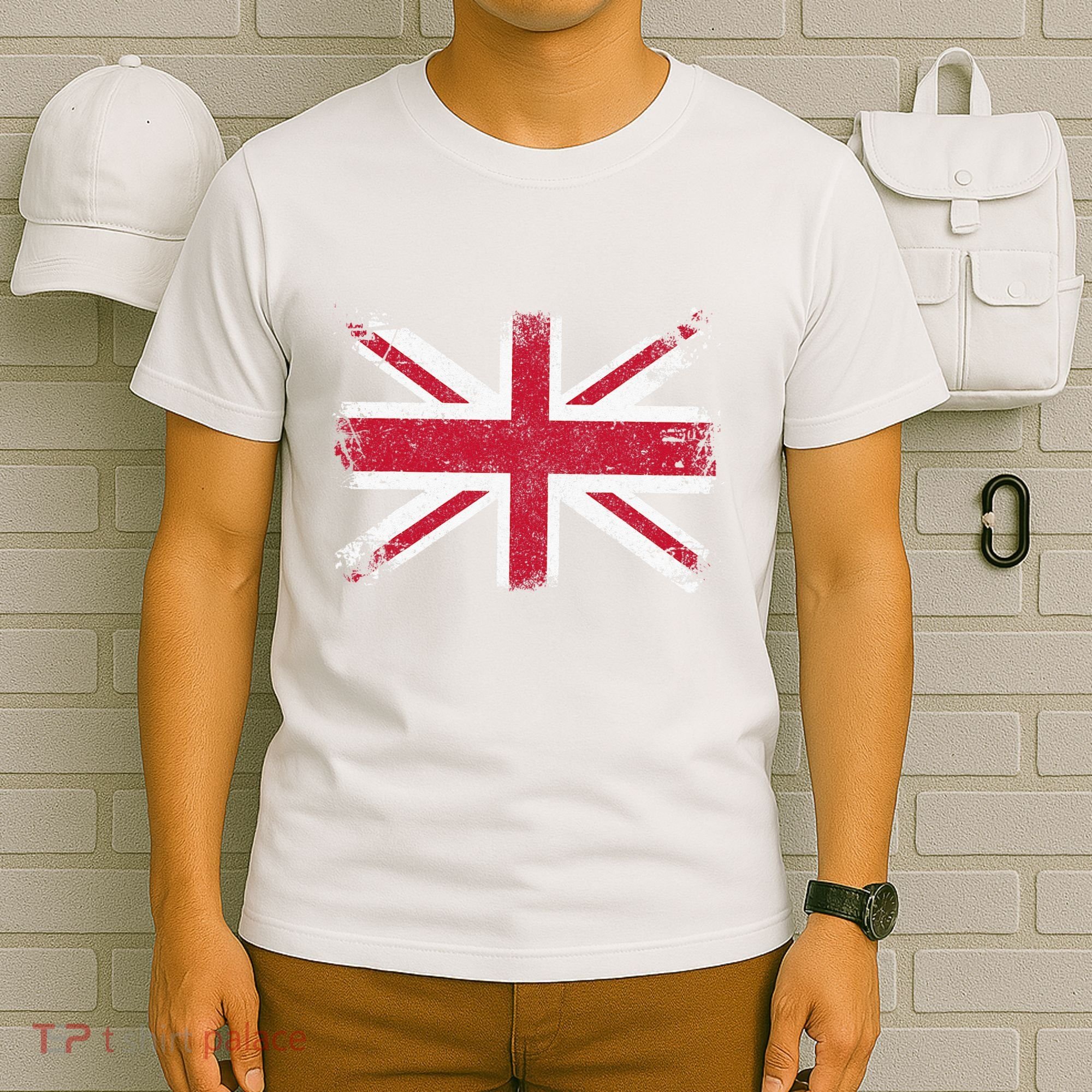 Retro Union Jack Vintage British Flag Great Britain UK T-Shirt