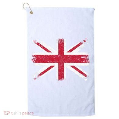 Retro Union Jack Vintage British Flag Great Britain UK Golf Towel
