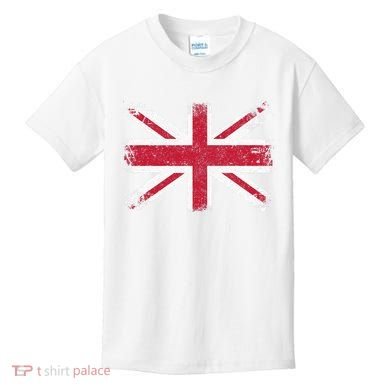 Retro Union Jack Vintage British Flag Great Britain UK Kids T-Shirt