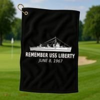 Remember Uss Liberty June 8 1967 Golf Towel thumb 1