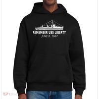 Remember USS Liberty June 8 1967 District V.I.T. Heavyweight Hoodie thumb 0