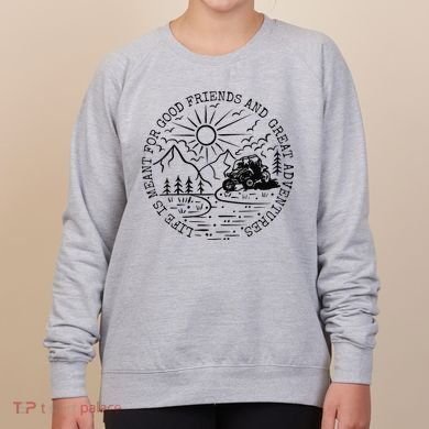 Retro UTV Life Great Adventure Side By Side Rider Mud Riding Women's Sweatshirt