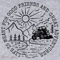 Retro UTV Life Great Adventure Side By Side Rider Mud Riding Women's Sweatshirt thumb 2