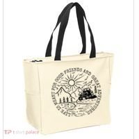 Retro UTV Life Great Adventure Side By Side Rider Mud Riding Tote Bag thumb 2