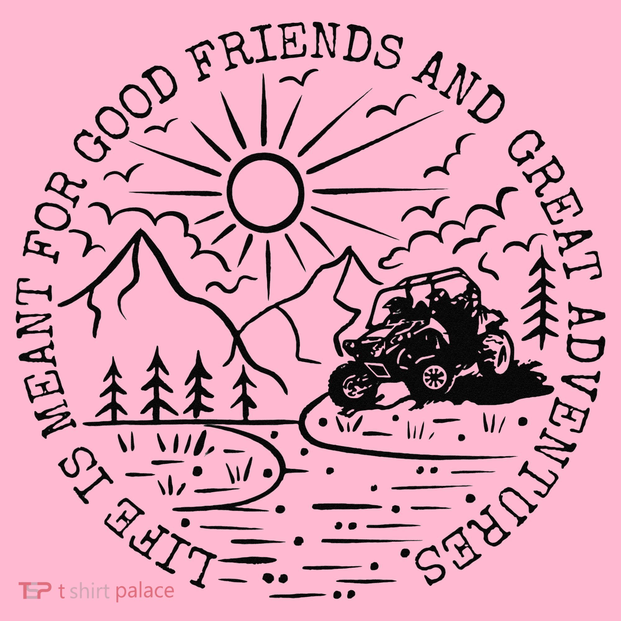 Retro UTV Life Great Adventure Side By Side Rider Mud Riding Coaster