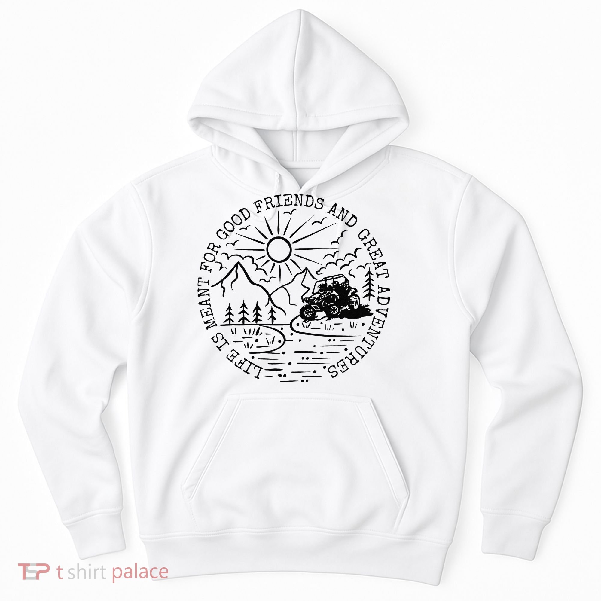 Retro UTV Life Great Adventure Side By Side Rider Mud Riding Hoodie
