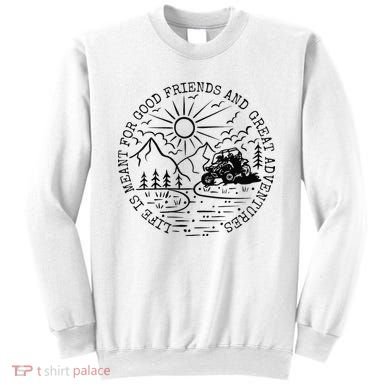 Retro UTV Life Great Adventure Side By Side Rider Mud Riding Sweatshirt