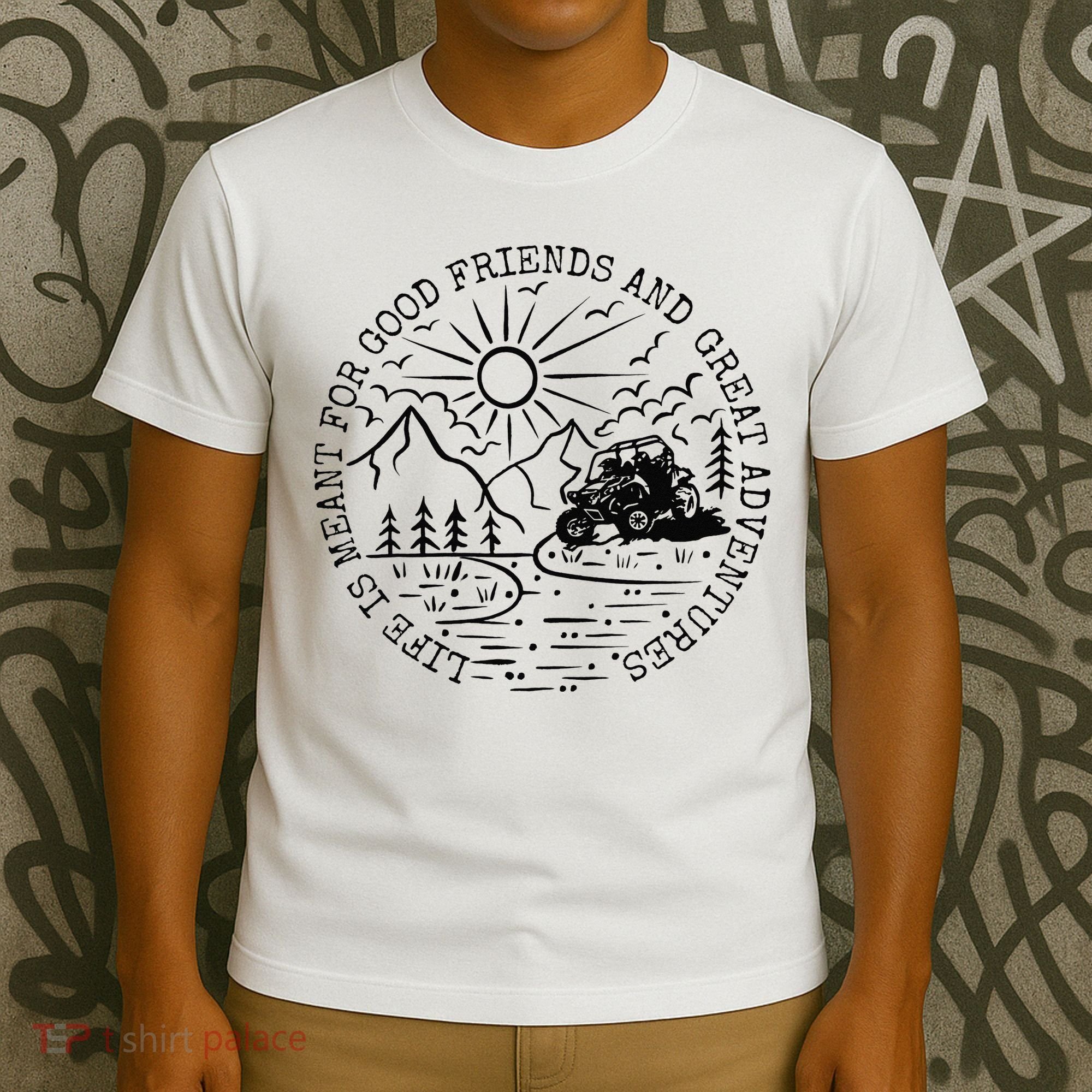 Retro UTV Life Great Adventure Side By Side Rider Mud Riding T-Shirt