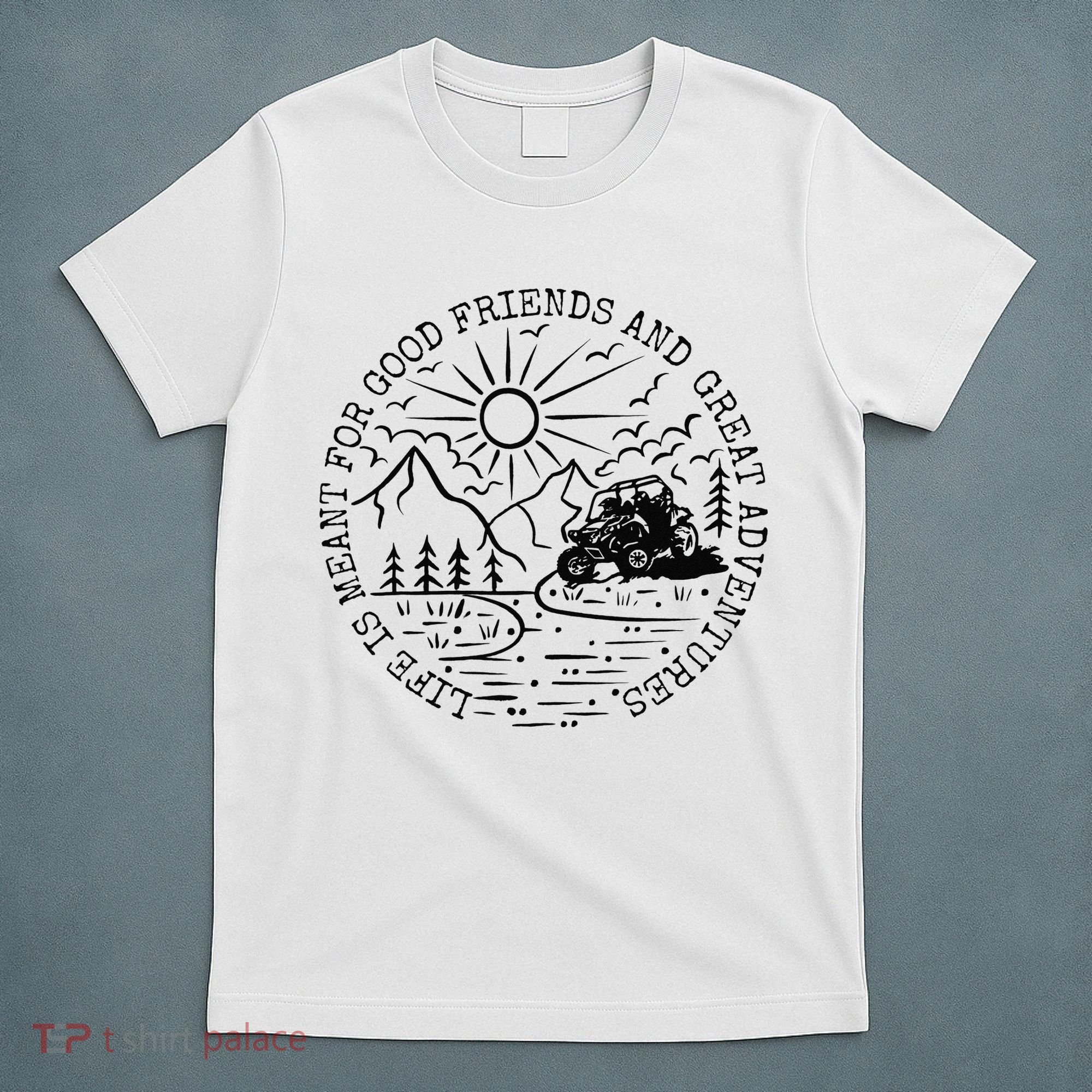 Retro UTV Life Great Adventure Side By Side Rider Mud Riding T-Shirt
