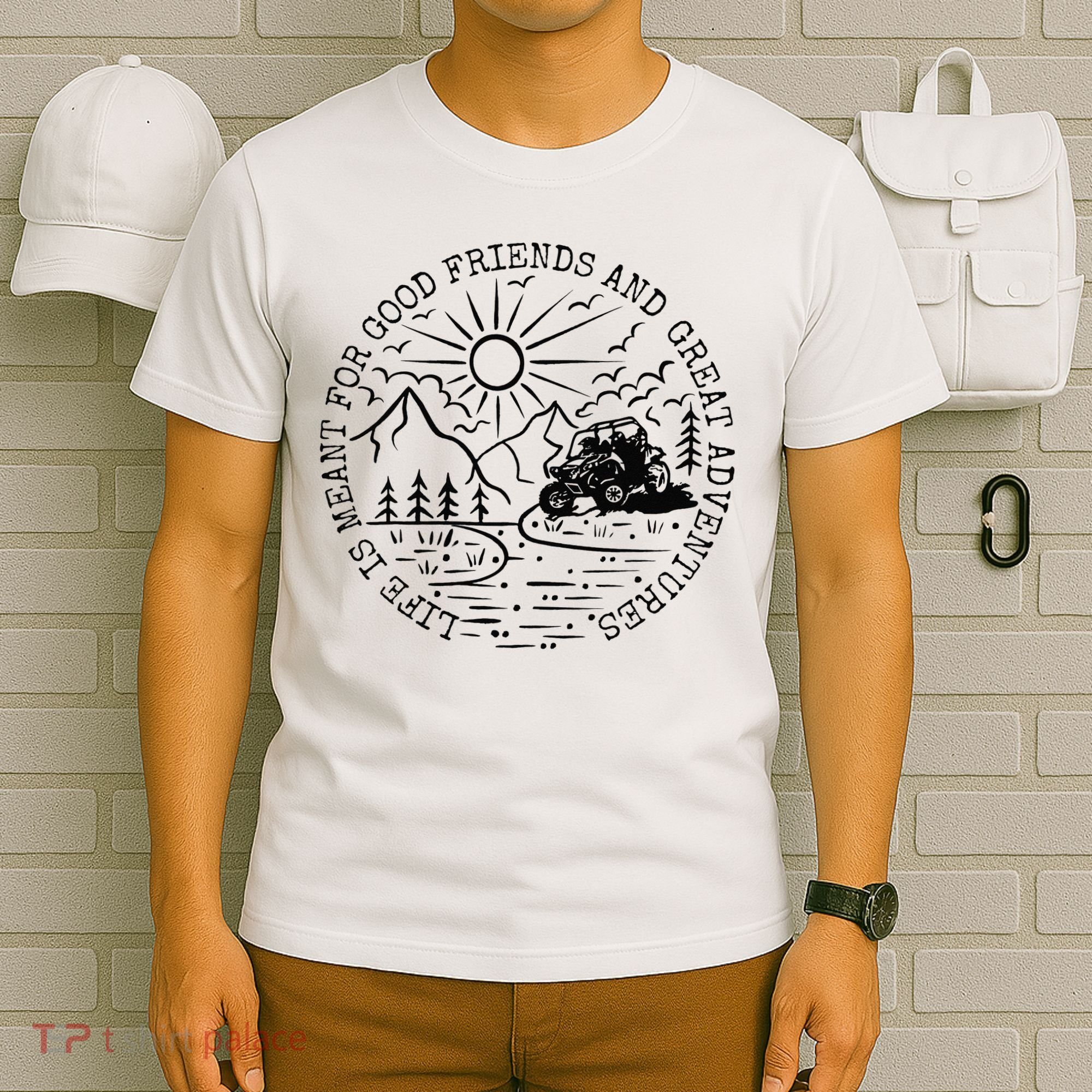 Retro UTV Life Great Adventure Side By Side Rider Mud Riding T-Shirt