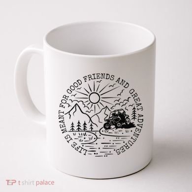 Retro UTV Life Great Adventure Side By Side Rider Mud Riding Coffee Mug