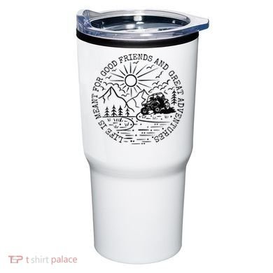 Retro UTV Life Great Adventure Side By Side Rider Mud Riding Tumbler