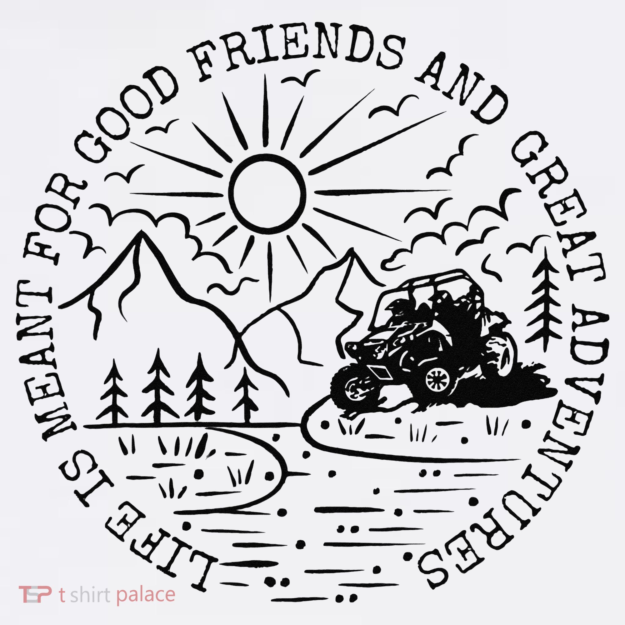 Retro UTV Life Great Adventure Side By Side Rider Mud Riding Mousepad