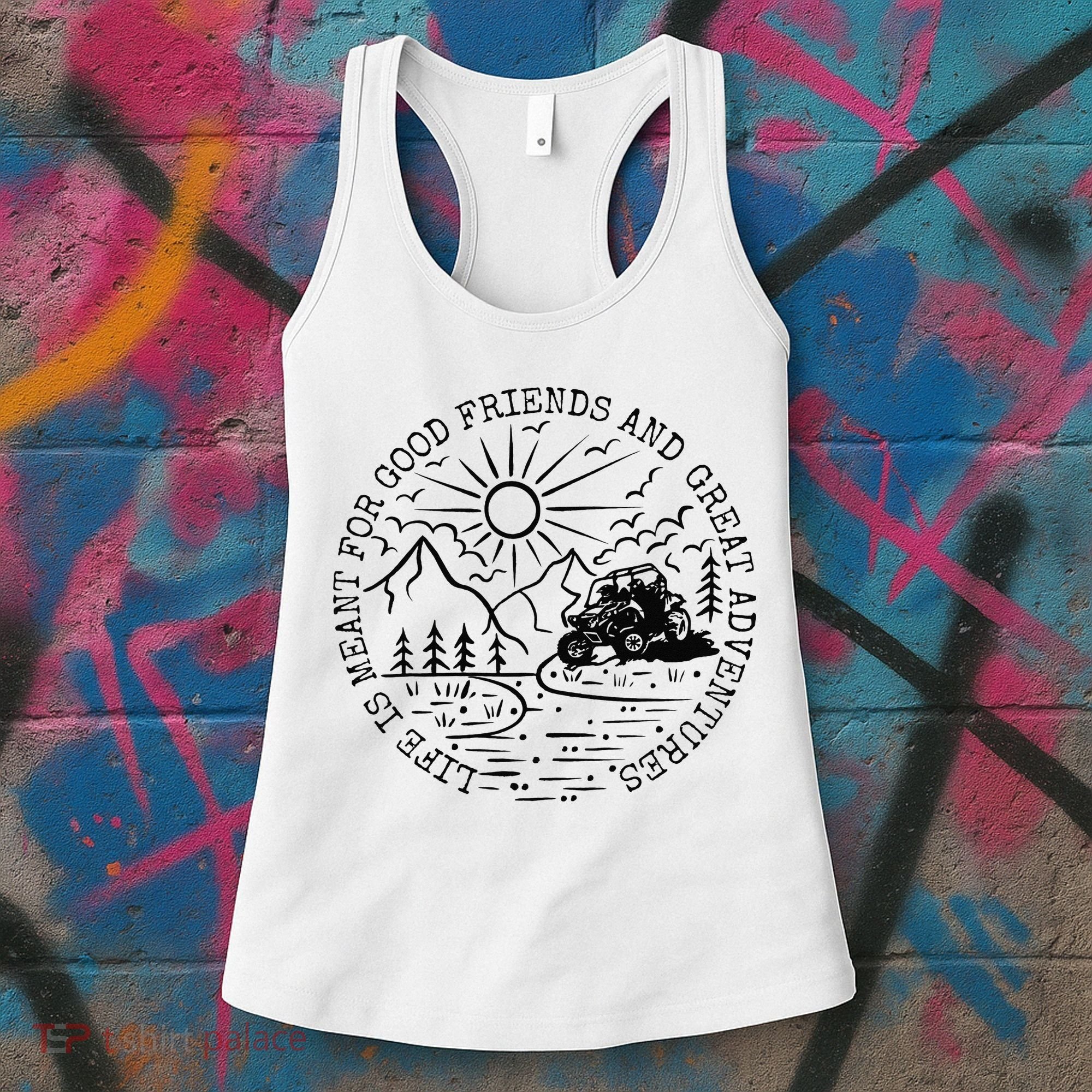 Retro UTV Life Great Adventure Side By Side Rider Mud Riding Women's Tank Top