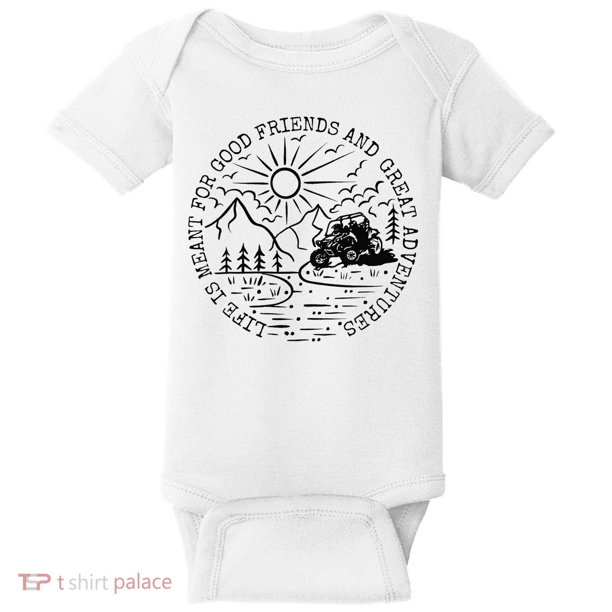 Retro UTV Life Great Adventure Side By Side Rider Mud Riding Baby Bodysuit