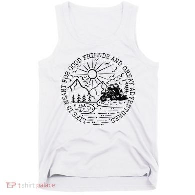Retro UTV Life Great Adventure Side By Side Rider Mud Riding Tank Top