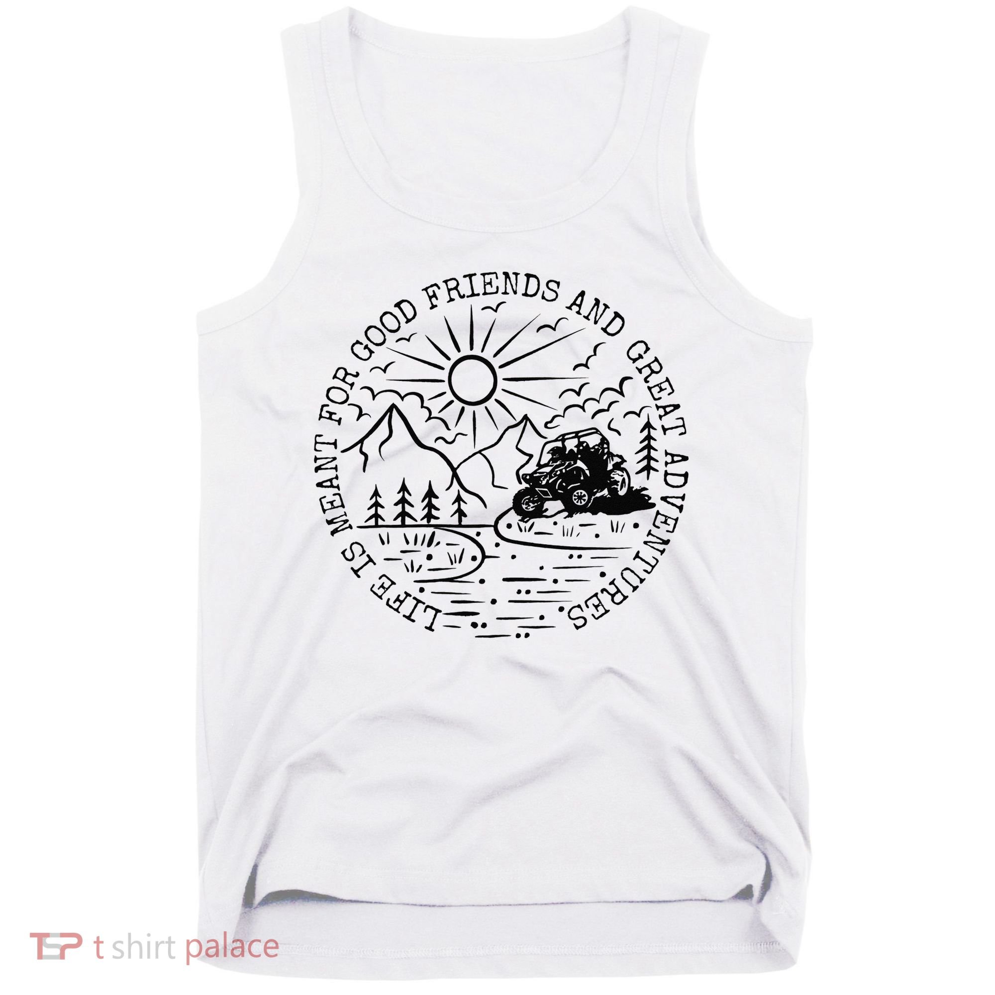 Retro UTV Life Great Adventure Side By Side Rider Mud Riding Tank Top