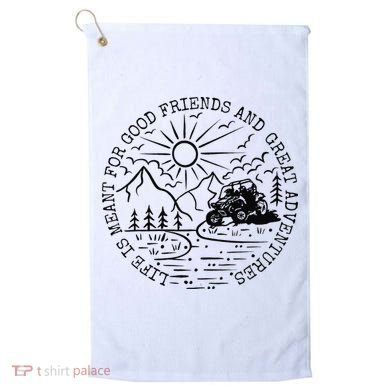 Retro UTV Life Great Adventure Side By Side Rider Mud Riding Golf Towel